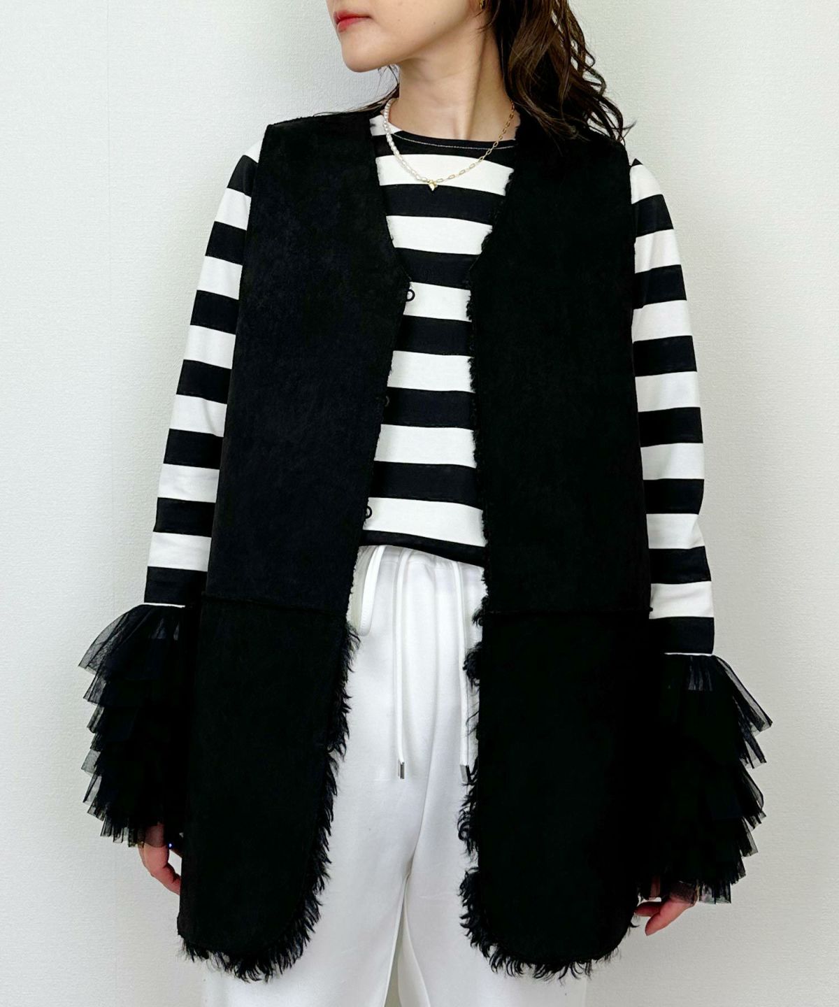 model：H164　着用サイズ：M ブラック