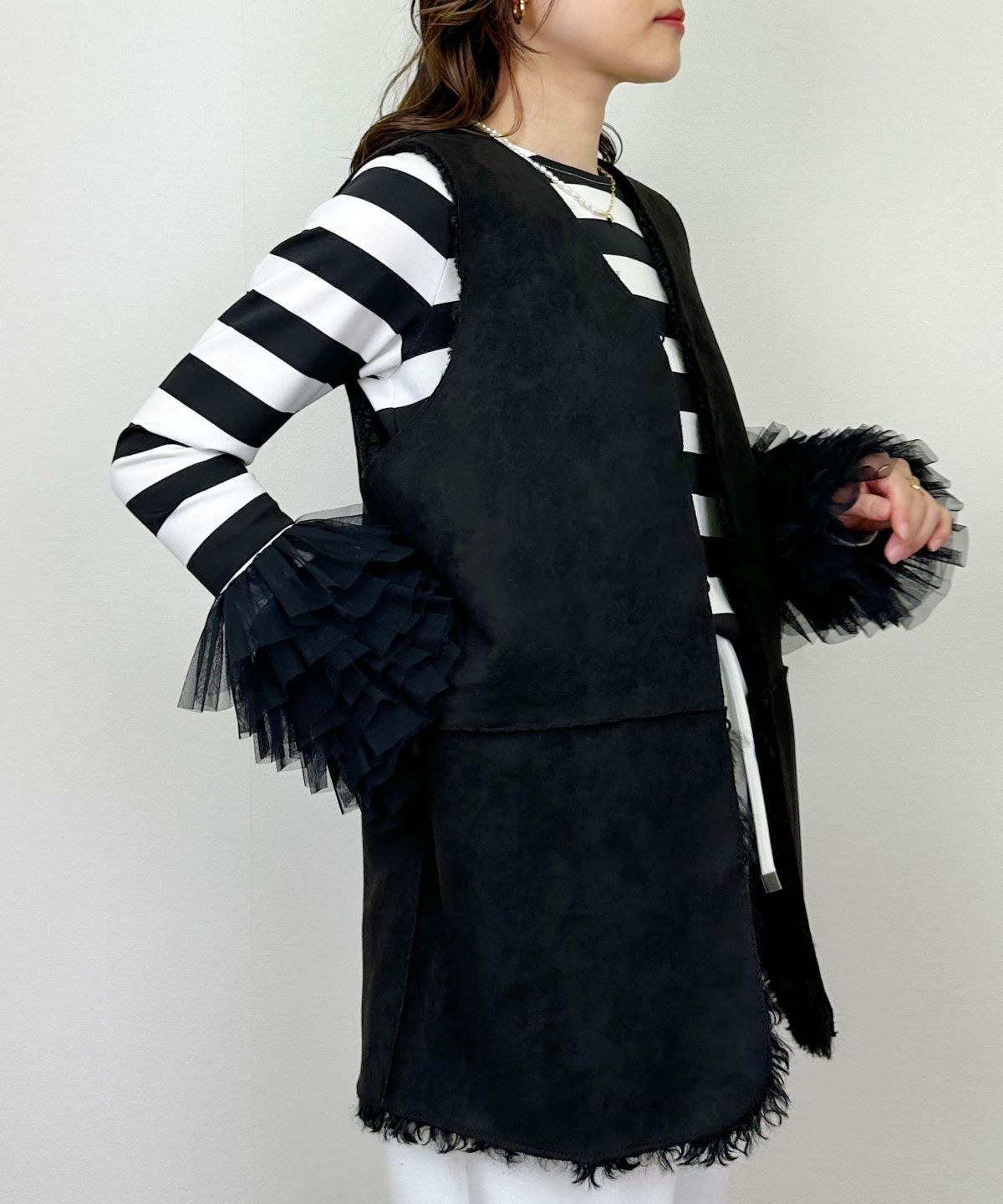 model：H164　着用サイズ：M ブラック