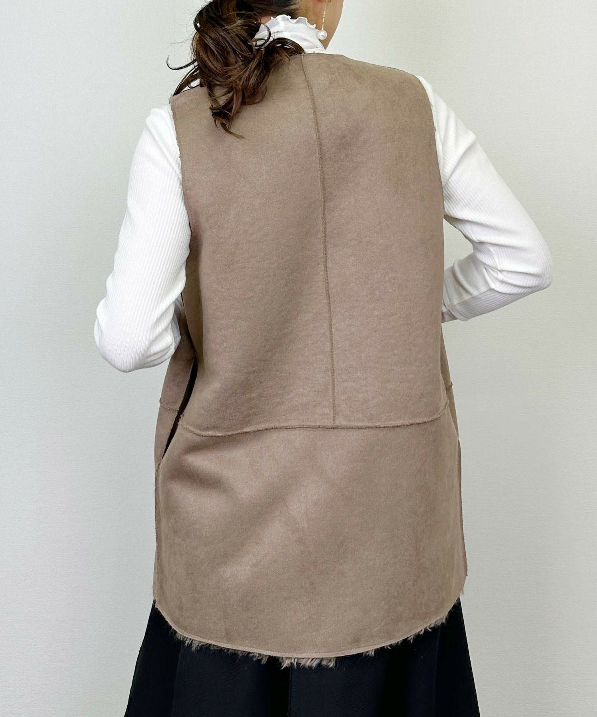 model：H164　着用サイズ：M グレー