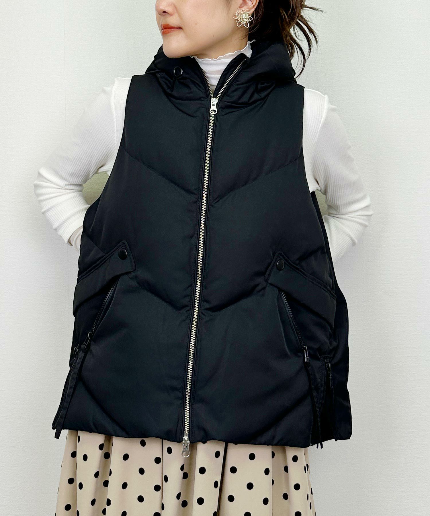 model：H164　着用サイズ：M　ブラック