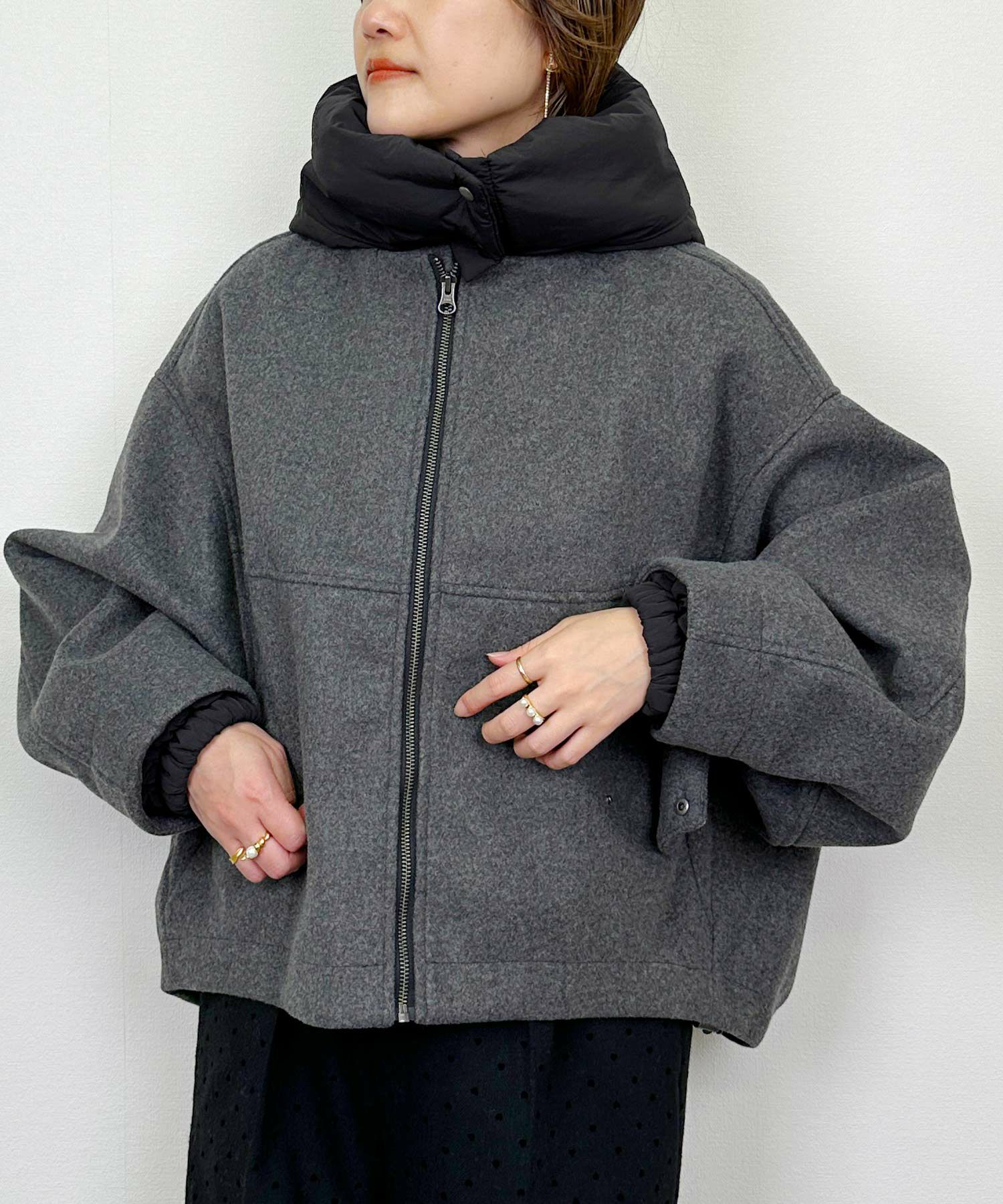 ビッグシルエットブルゾン（フード取り外し可） | PICCIN (ピッチン