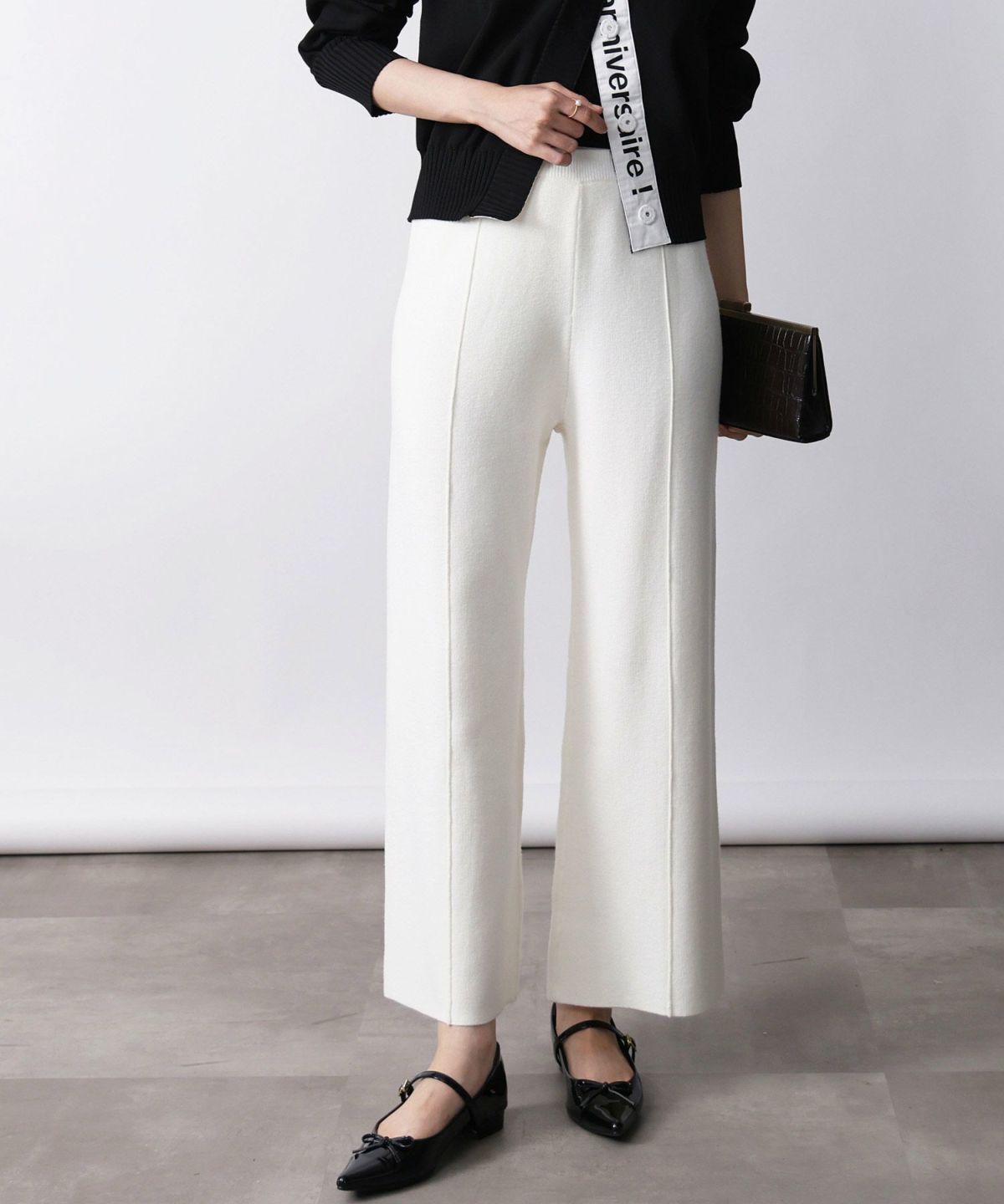 model：H171　着用サイズ：M　オフホワイト