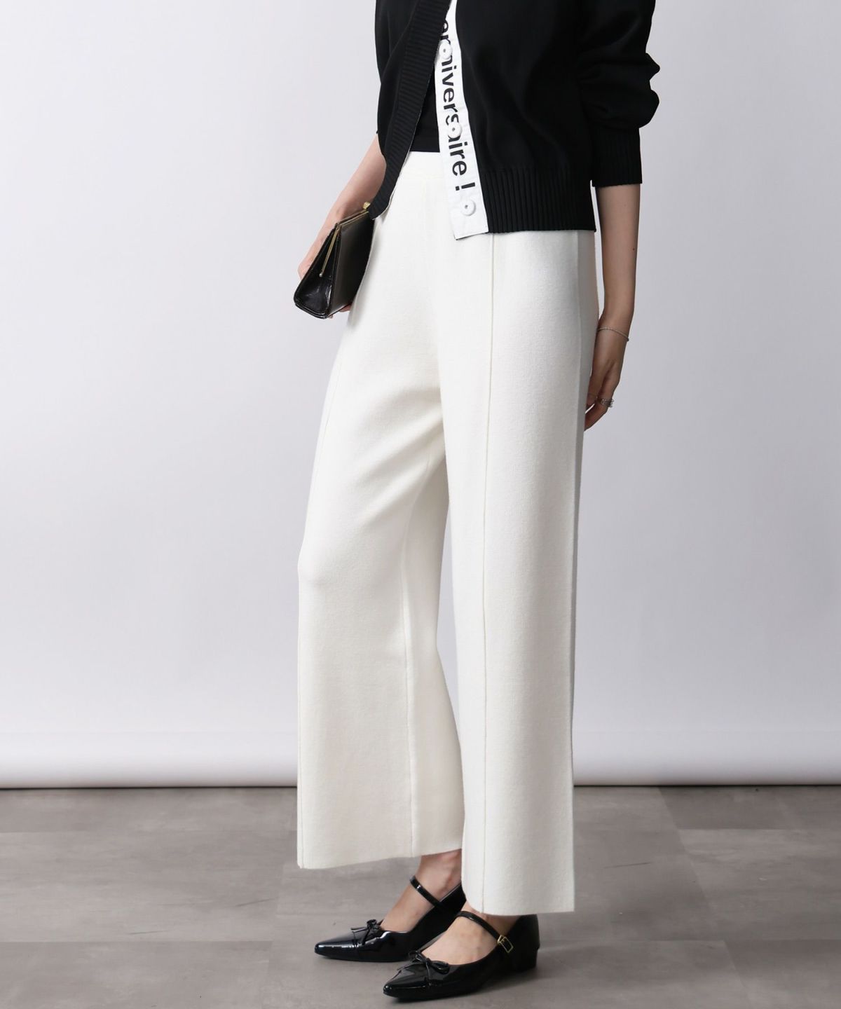 model：H171　着用サイズ：M　オフホワイト