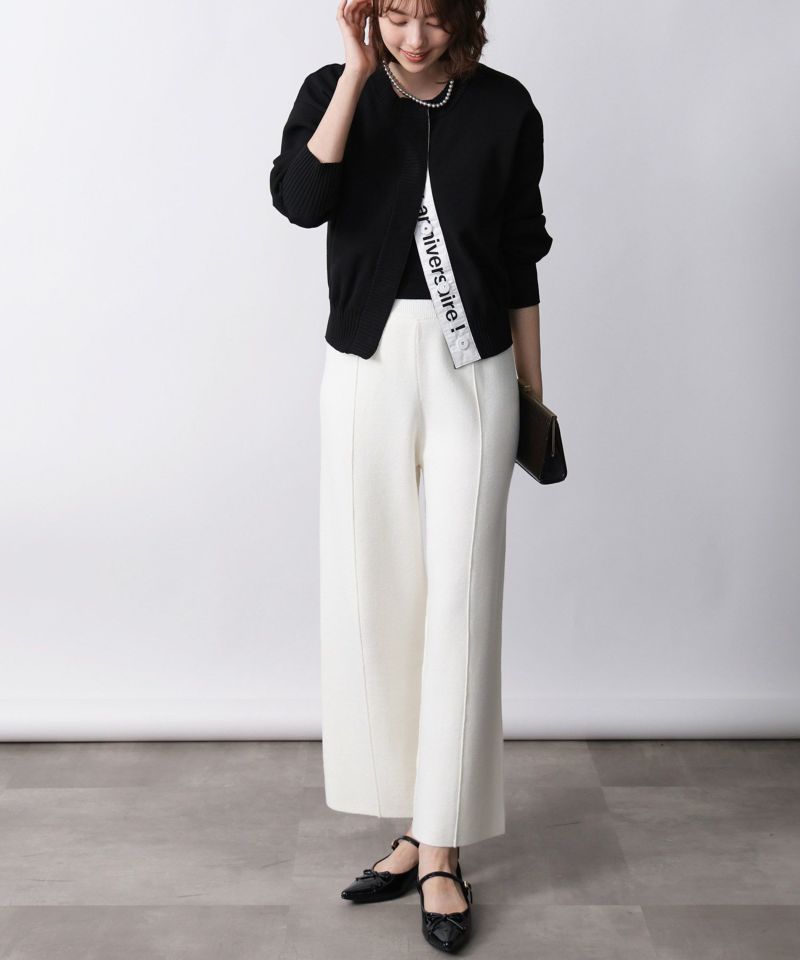 model：H171　着用サイズ：M　オフホワイト