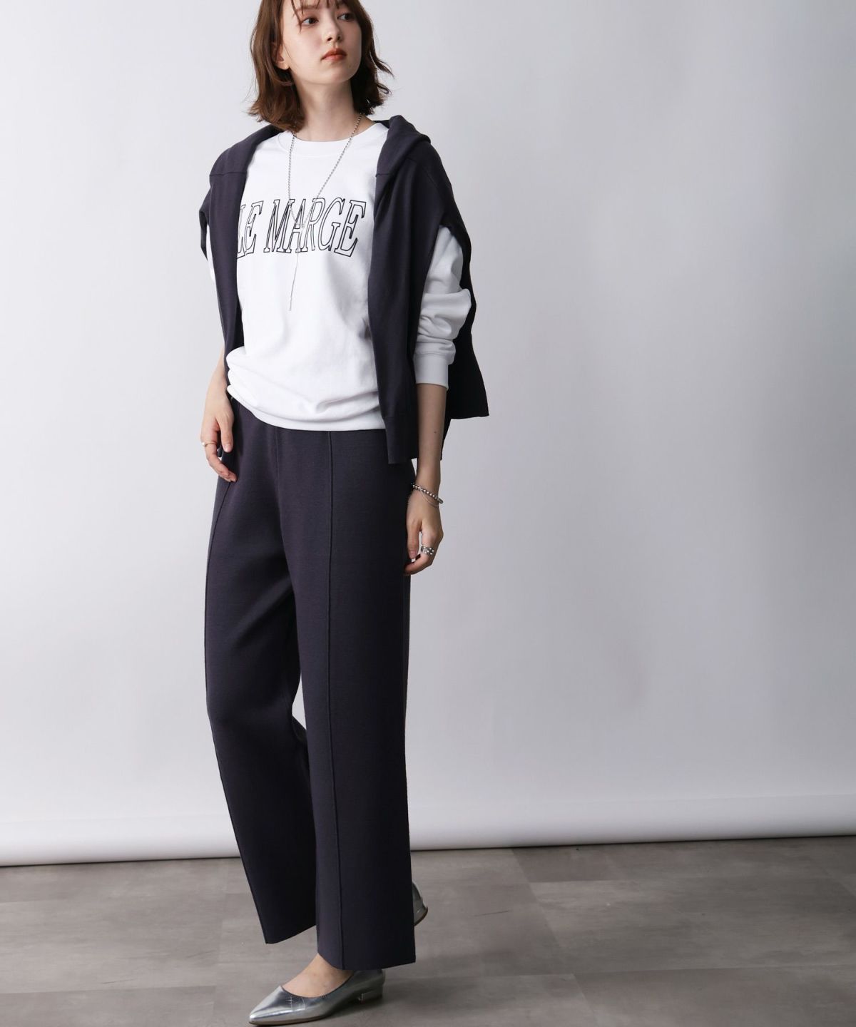 model：H171　着用サイズ：M　ダークグレー