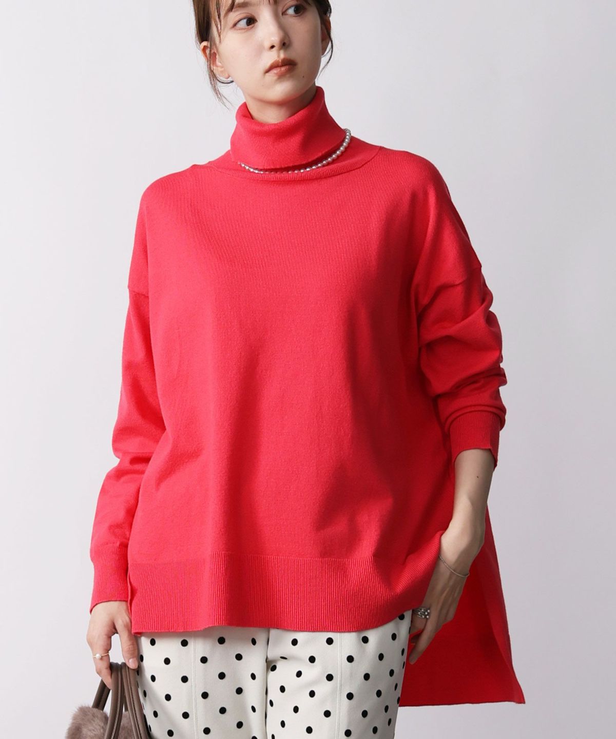 model：H171　着用サイズ：M　ピンク