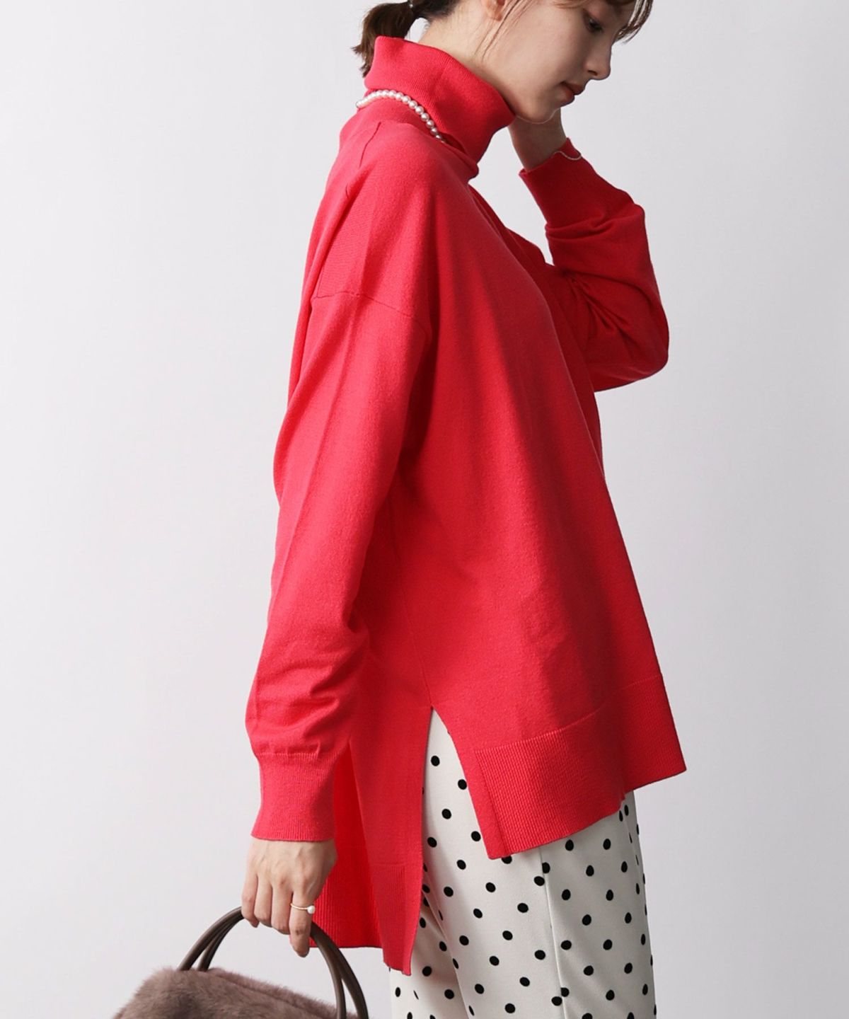 model：H171　着用サイズ：M　ピンク