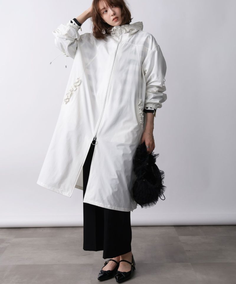 model：H171　着用サイズ：M　オフホワイト