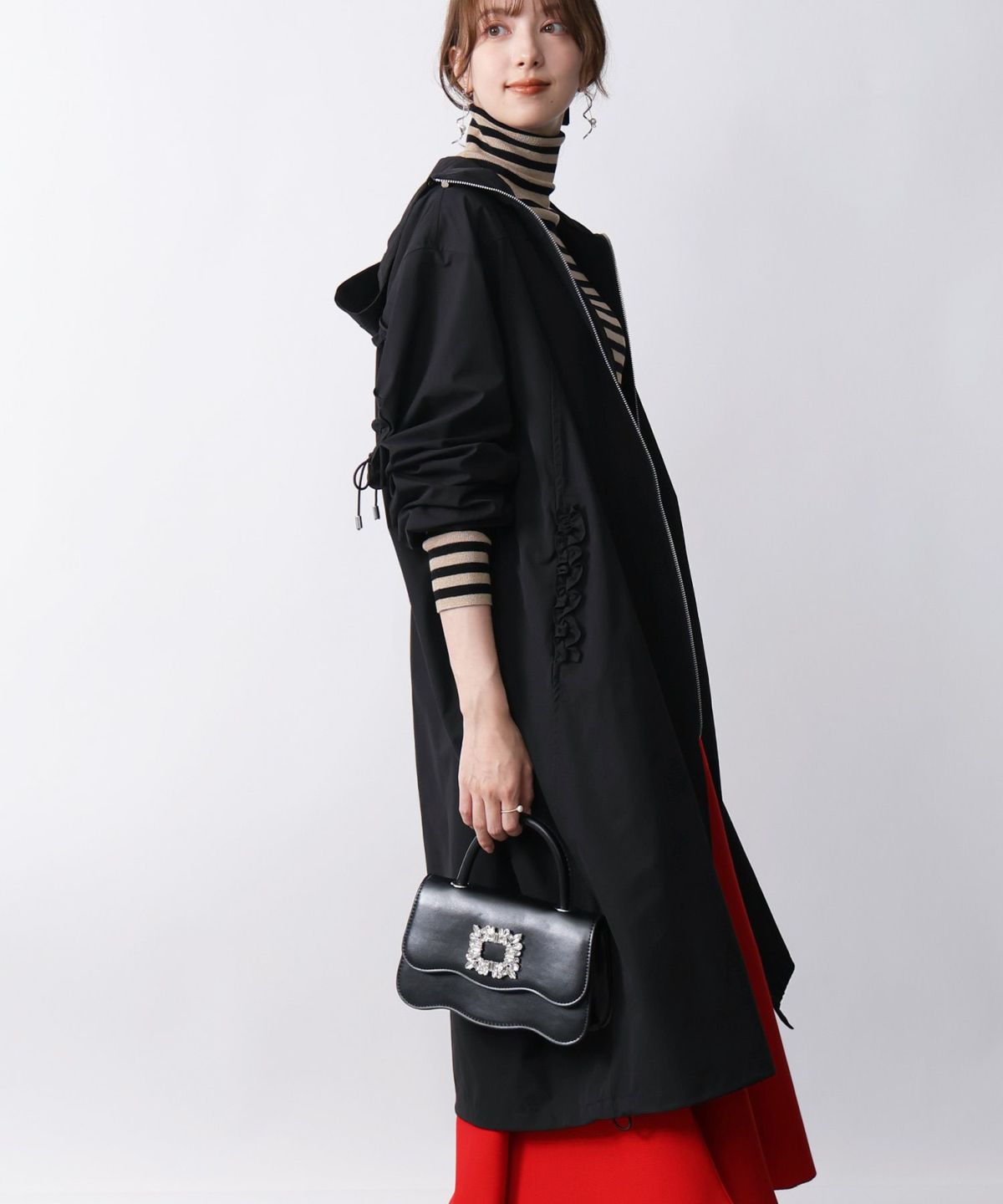 model：H171　着用サイズ：M　ブラック