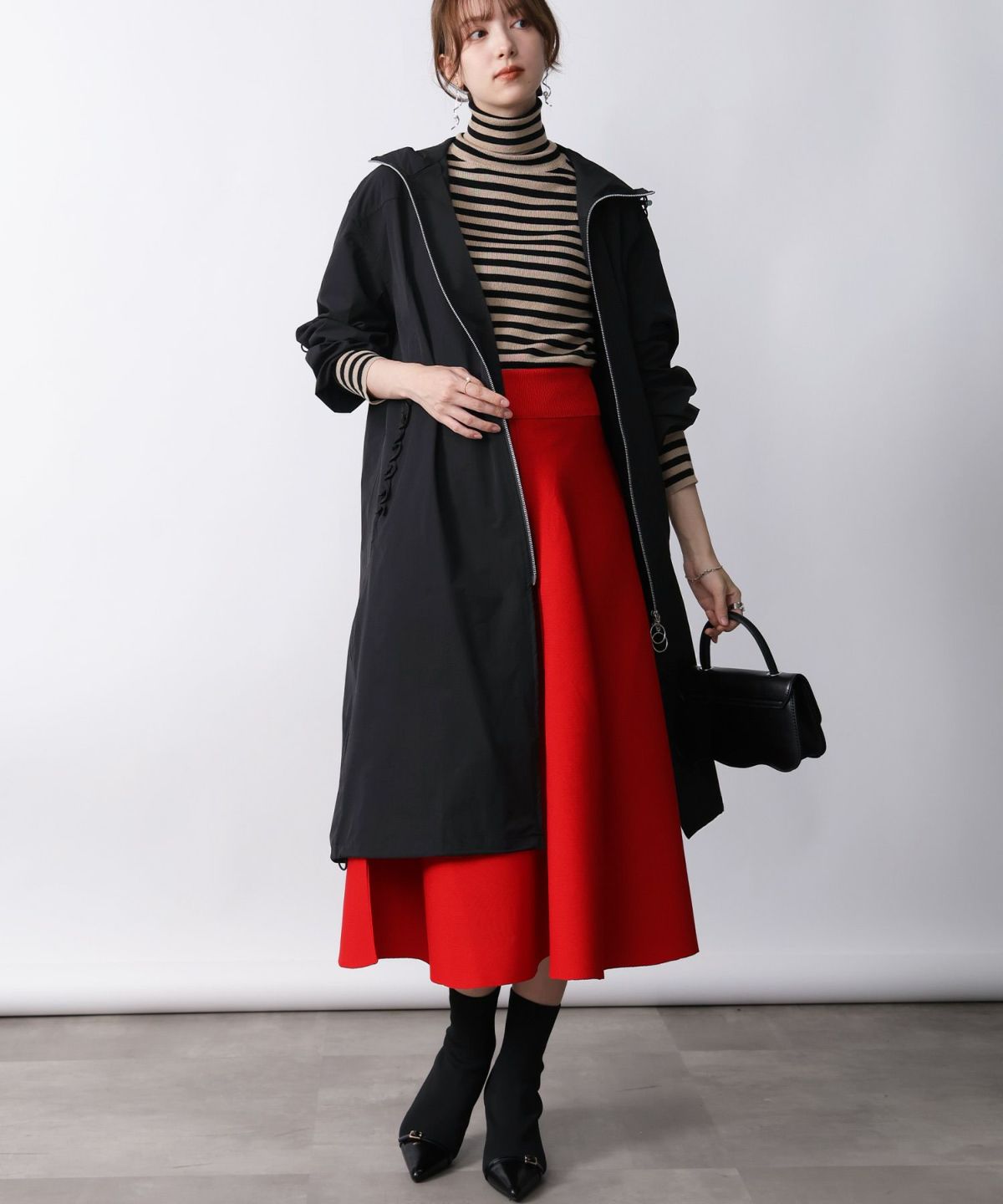 model：H171　着用サイズ：M　ブラック