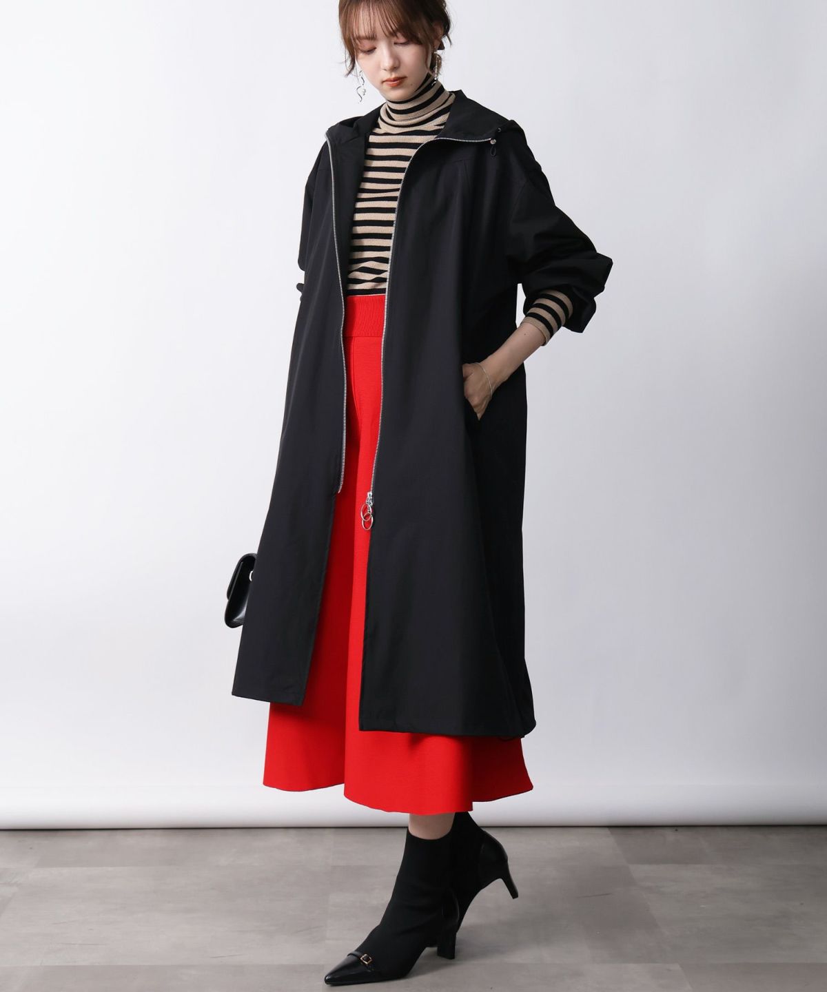 model：H171　着用サイズ：M　ブラック