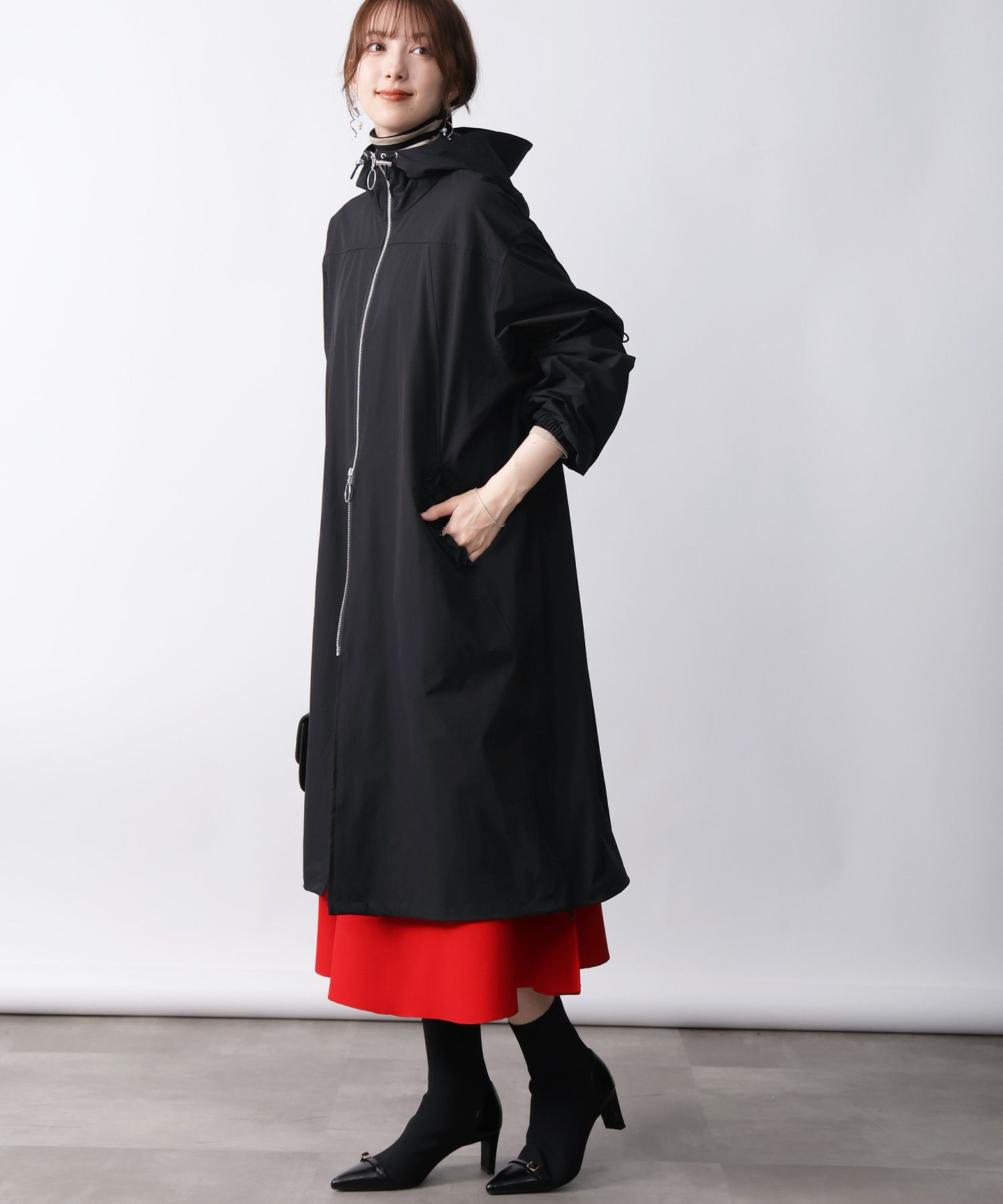 model：H171　着用サイズ：M　ブラック