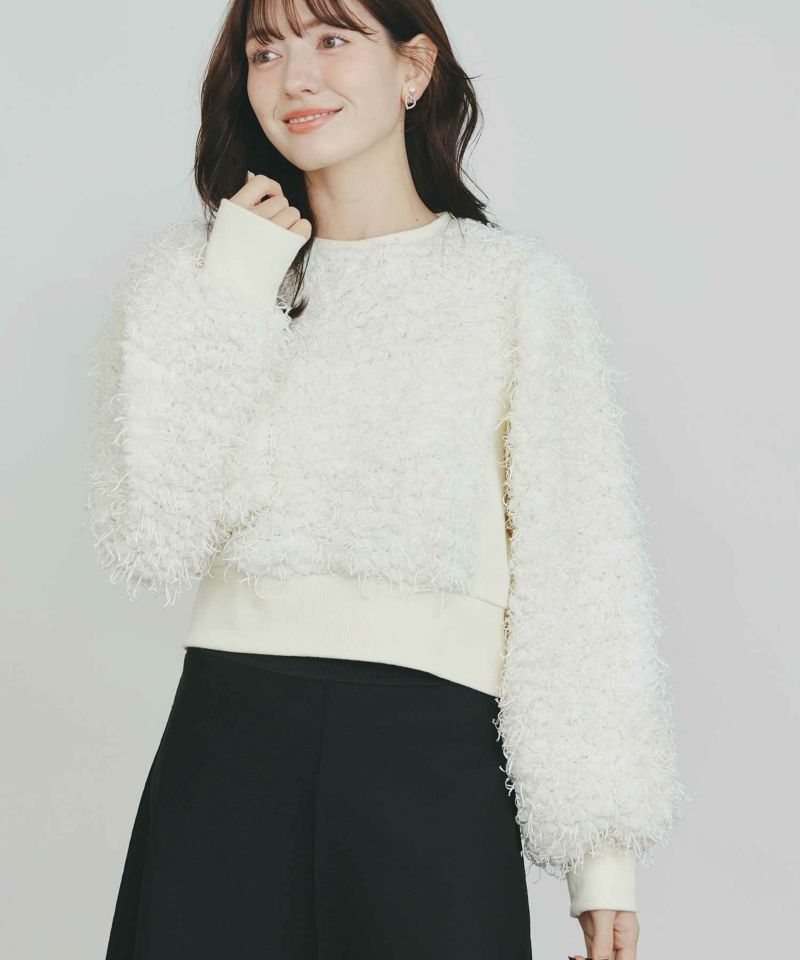 model：H155　着用サイズ：M　オフホワイト