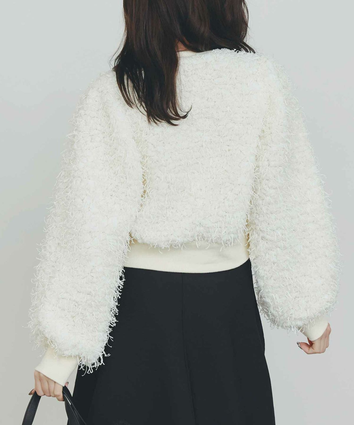 model：H155　着用サイズ：M　オフホワイト