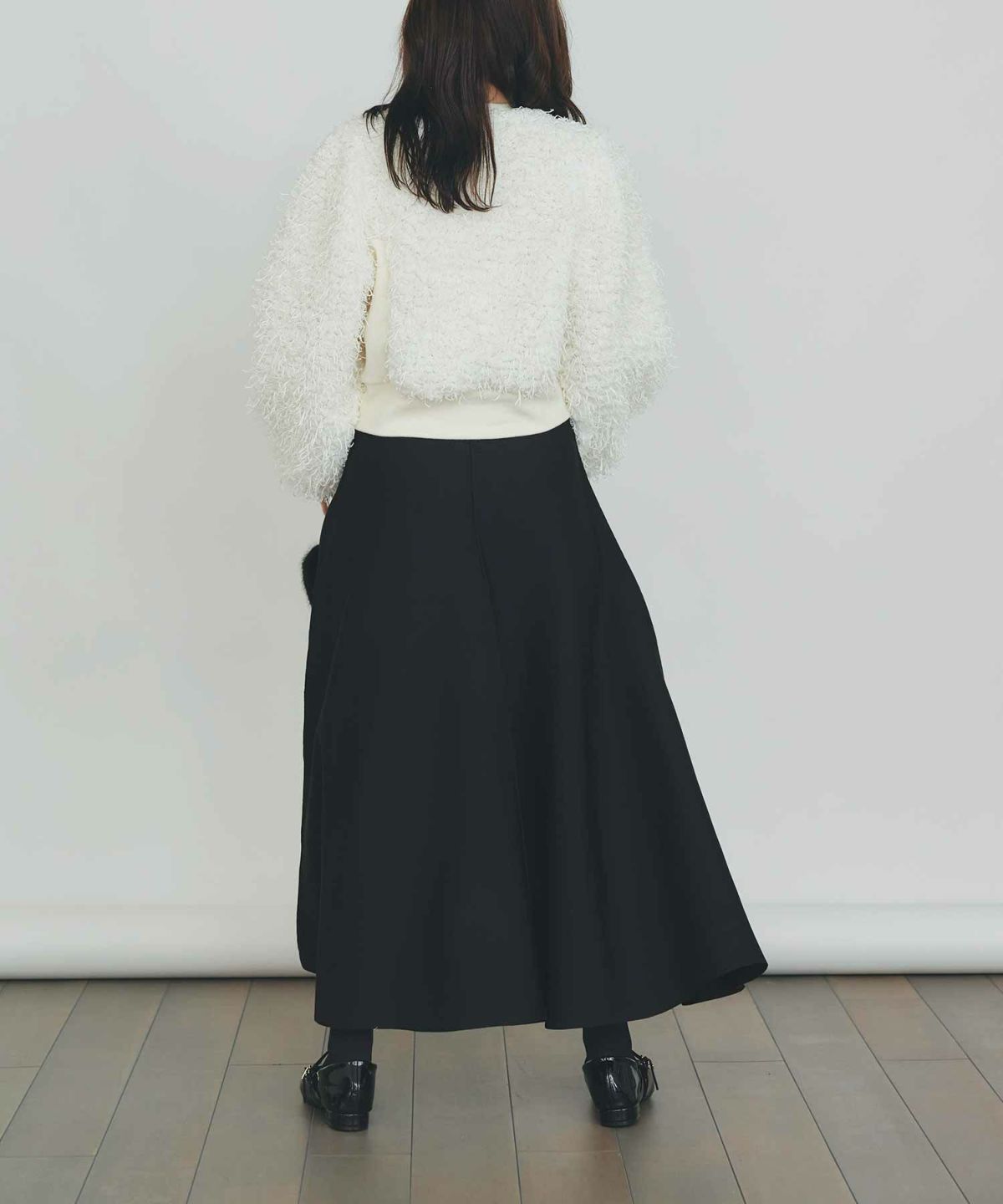 model：H155　着用サイズ：M　オフホワイト