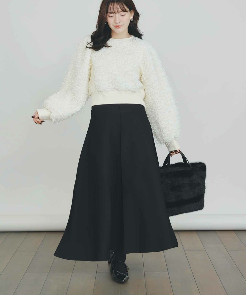 model：H155　着用サイズ：M　オフホワイト