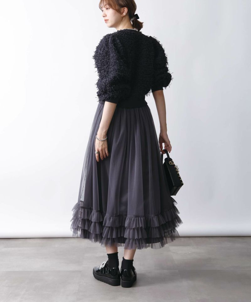 model：H171　着用サイズ：M　チャコールグレー