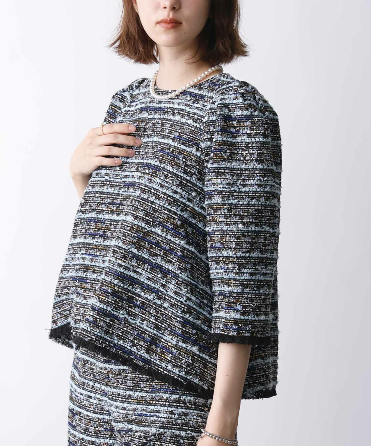 model：H171　着用サイズ：M　ブルー