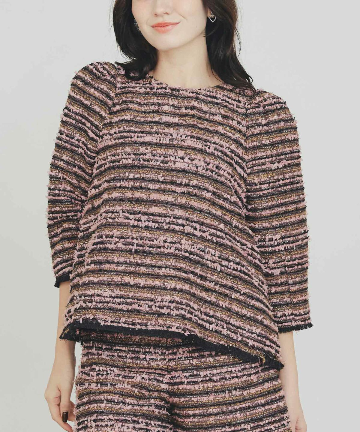 model：H155　着用サイズ：M　ピンク