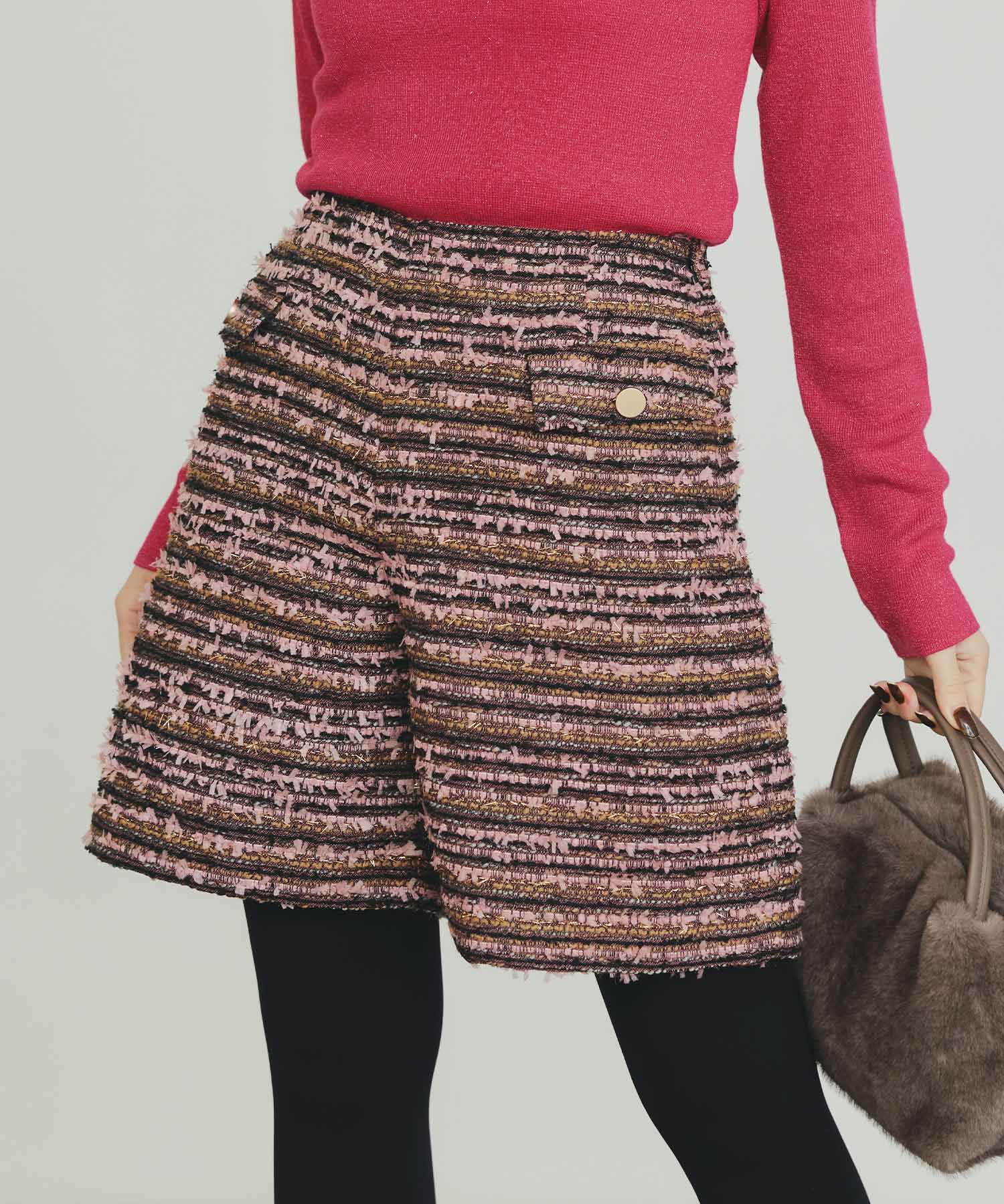 セットアップ可能】ツイードキュロットパンツ | PICCIN (ピッチン