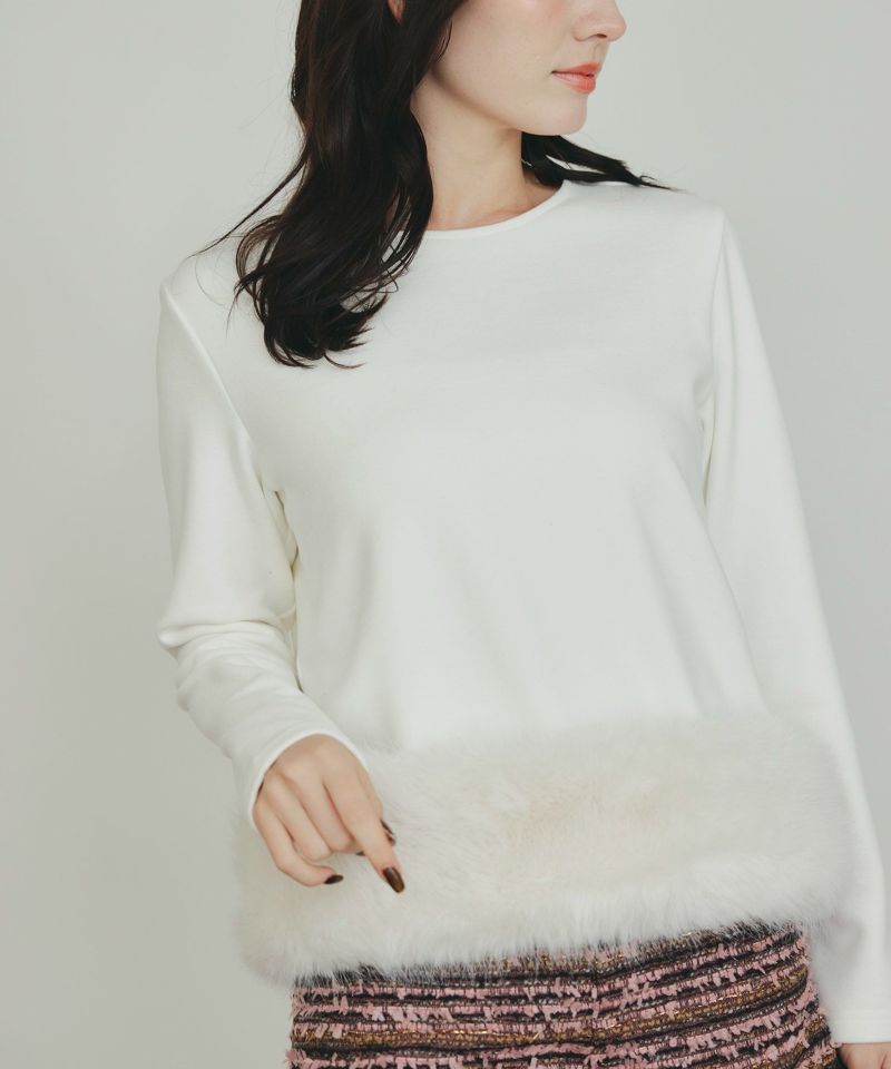 model：H155　着用サイズ：M　オフホワイト