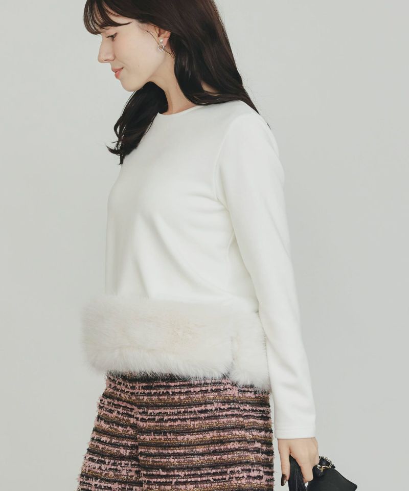 model：H155　着用サイズ：M　オフホワイト