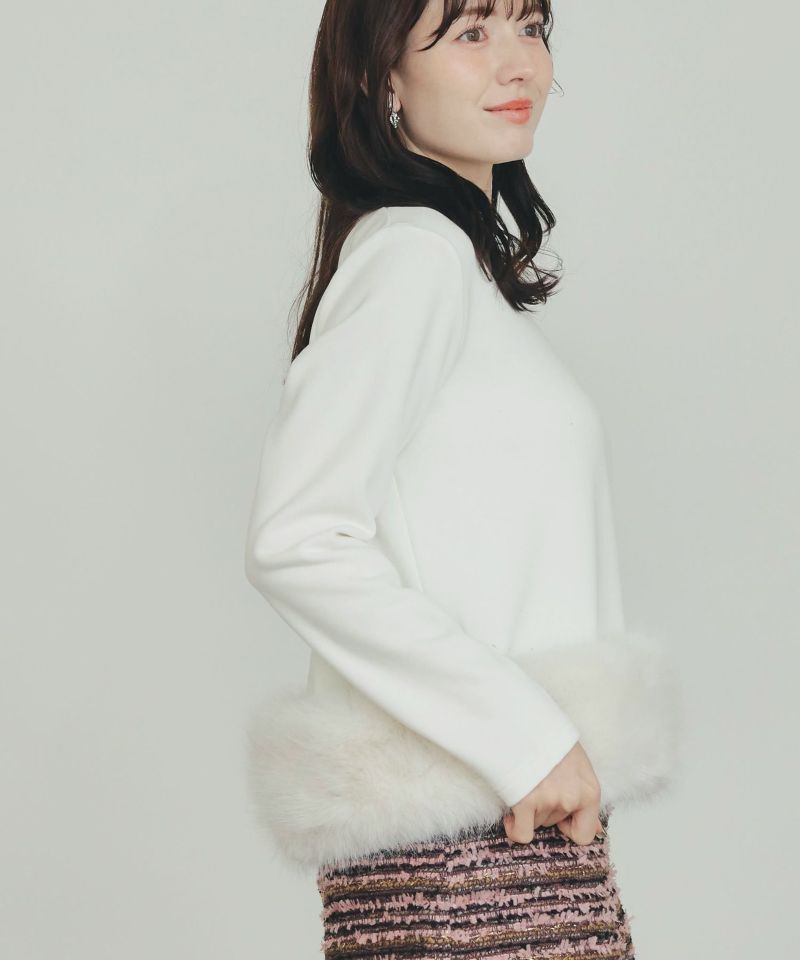 model：H155　着用サイズ：M　オフホワイト