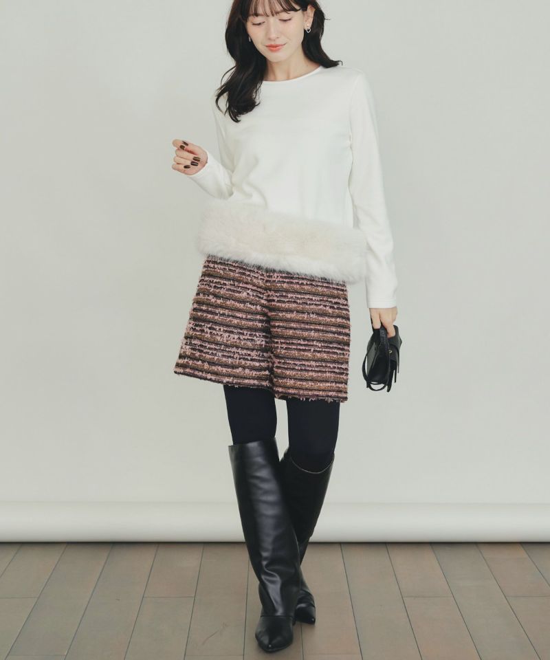 model：H155　着用サイズ：M　オフホワイト