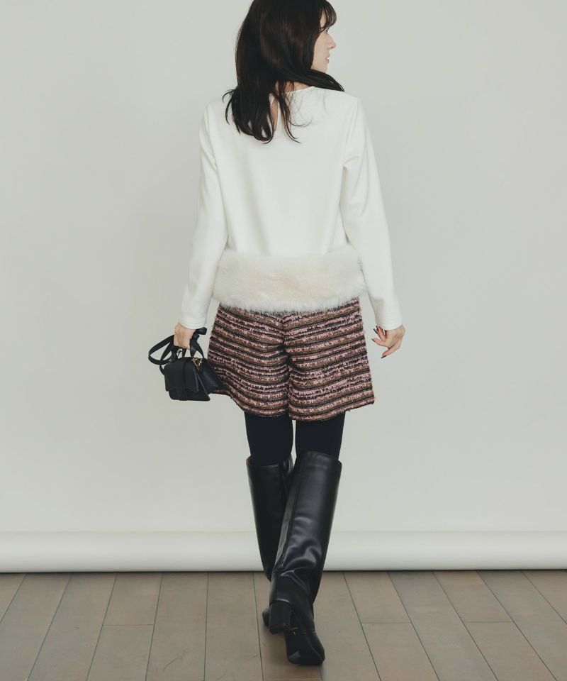 model：H155　着用サイズ：M　オフホワイト