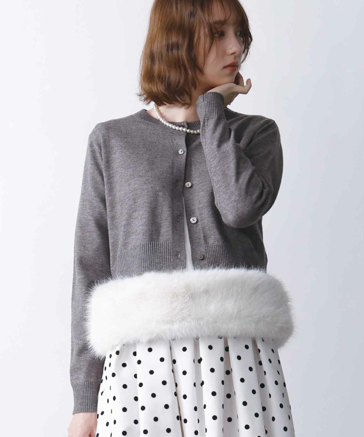 model：H171　着用サイズ：M　オフホワイト