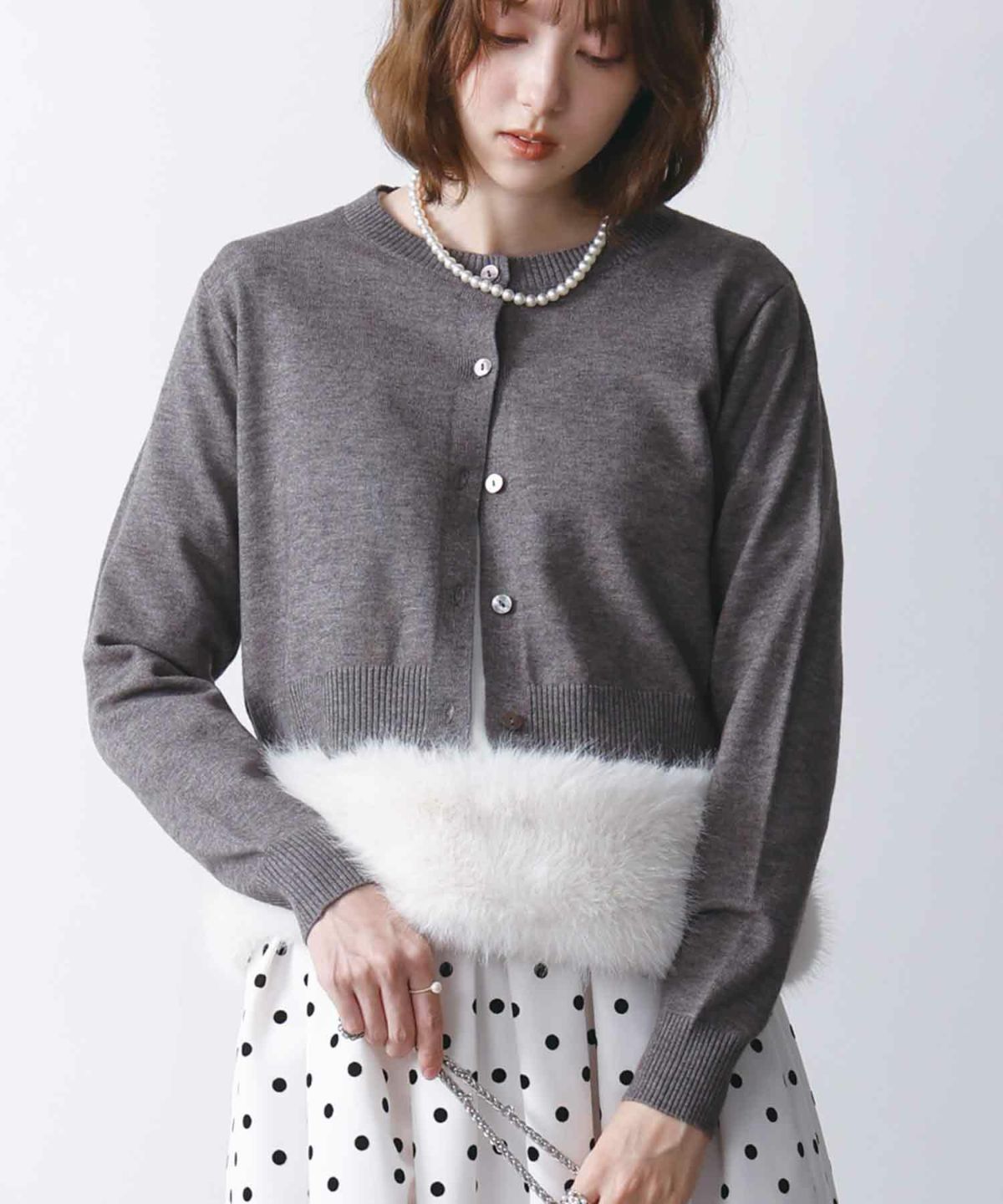 model：H171　着用サイズ：M　オフホワイト