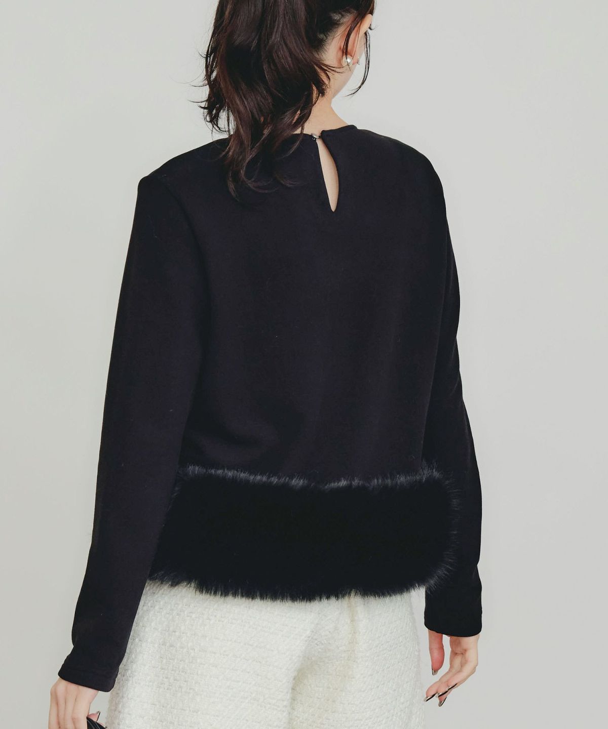 model：H155　着用サイズ：M　ブラック