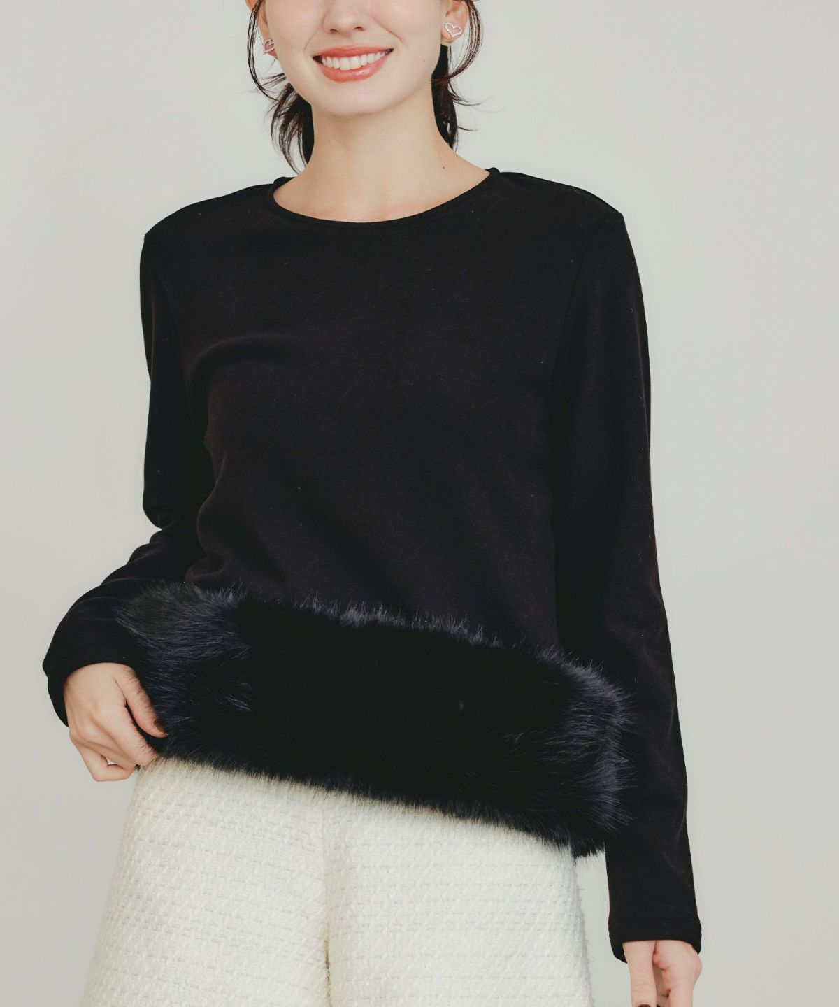 model：H155　着用サイズ：M　ブラック