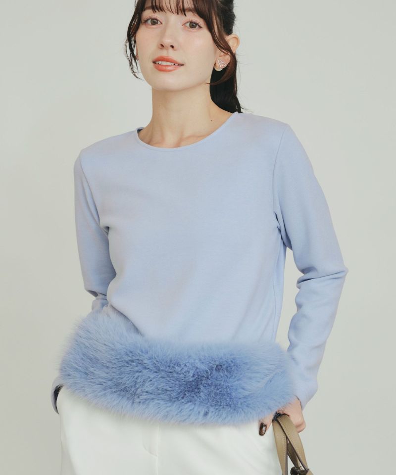 model：H155　着用サイズ：M　サックスブルー