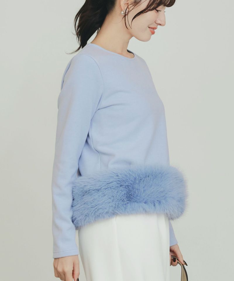 model：H155　着用サイズ：M　サックスブルー