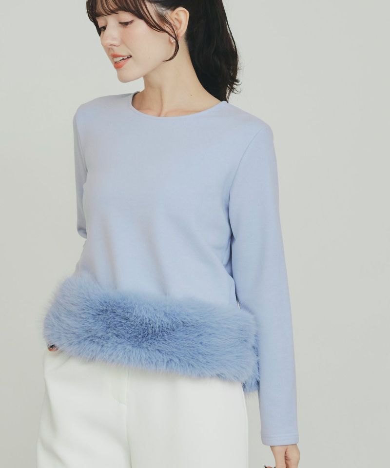 model：H155　着用サイズ：M　サックスブルー