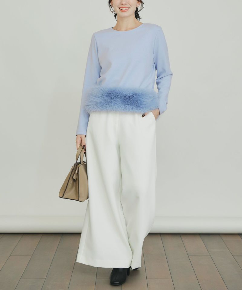 model：H155　着用サイズ：M　サックスブルー