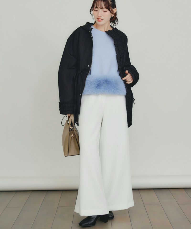 model：H155　着用サイズ：M　サックスブルー