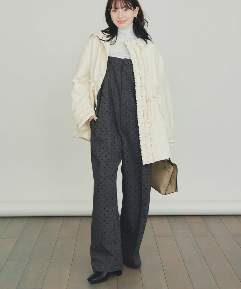 model：H155　着用サイズ：M　チャコールグレー