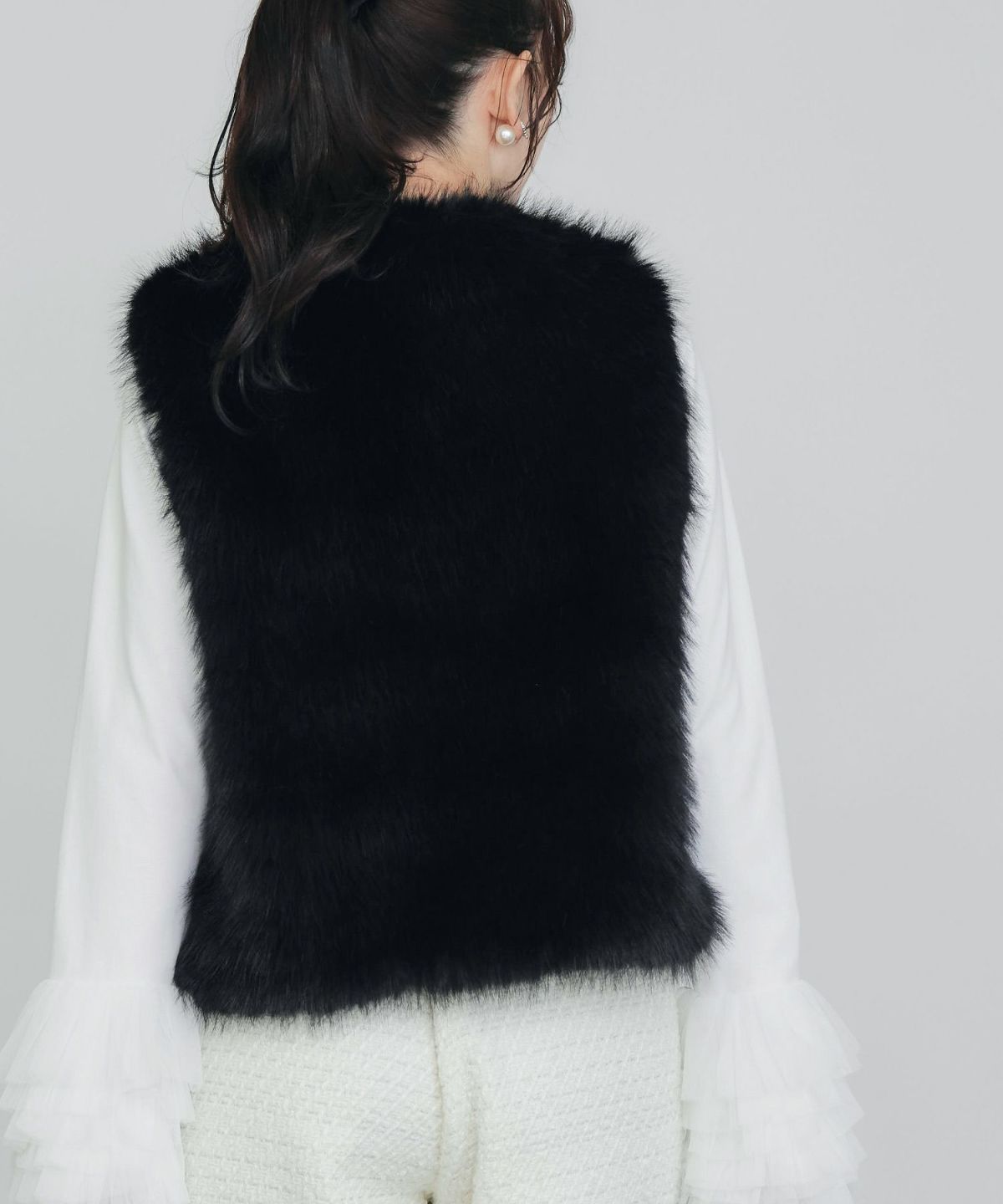 model：H155　着用サイズ：M　ブラック