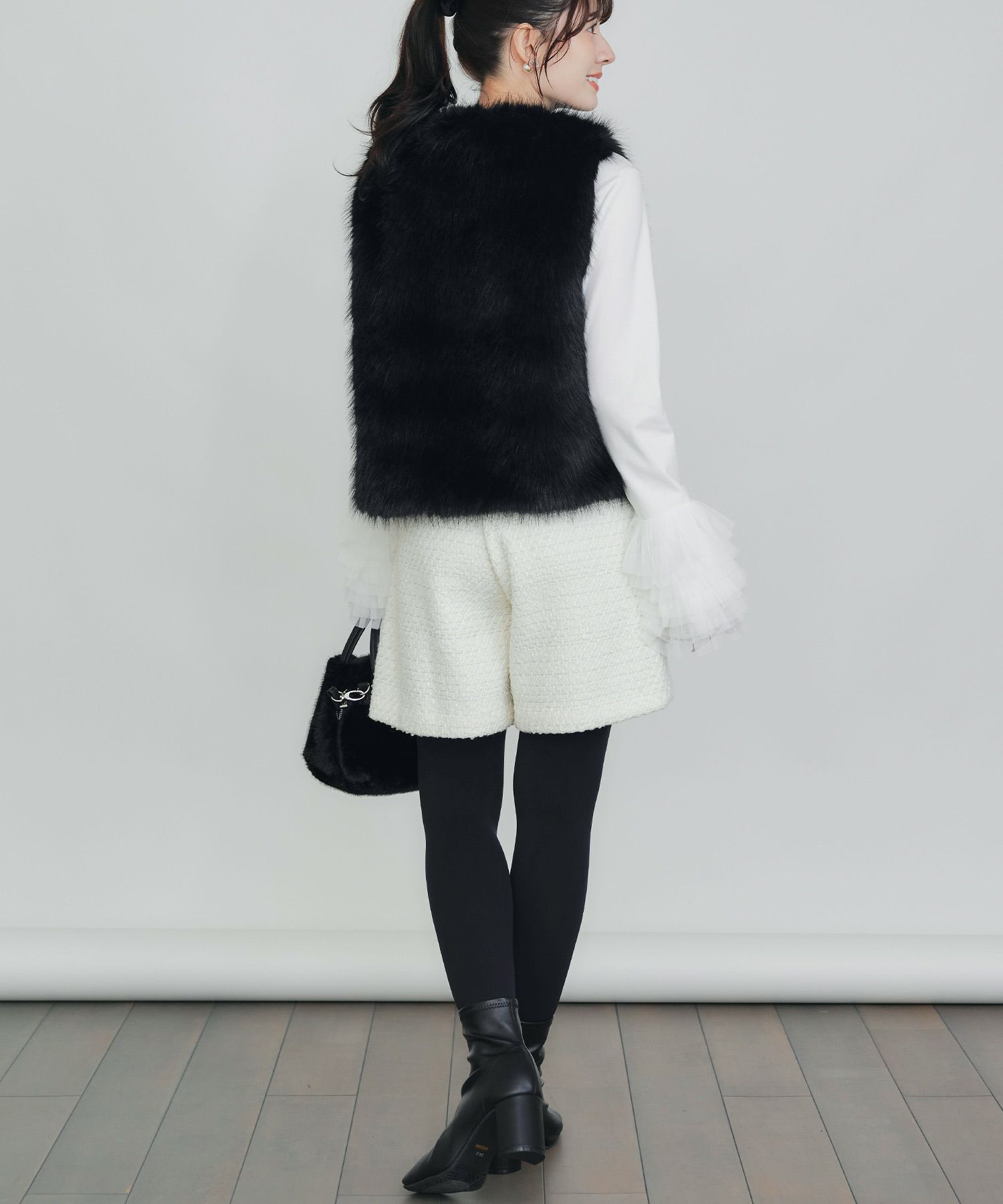 フェイクファーベスト（ショート） | PICCIN (ピッチン) 公式通販