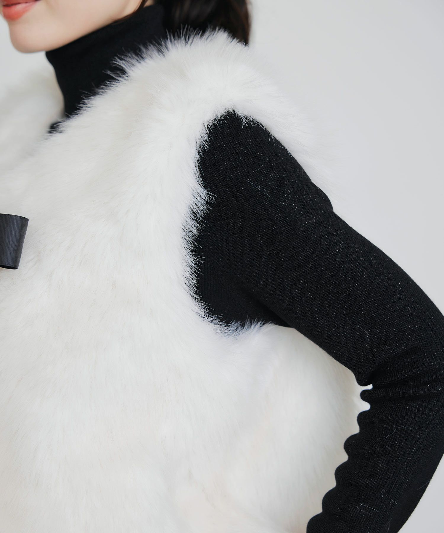 フェイクファーベスト（ショート） | PICCIN (ピッチン) 公式通販