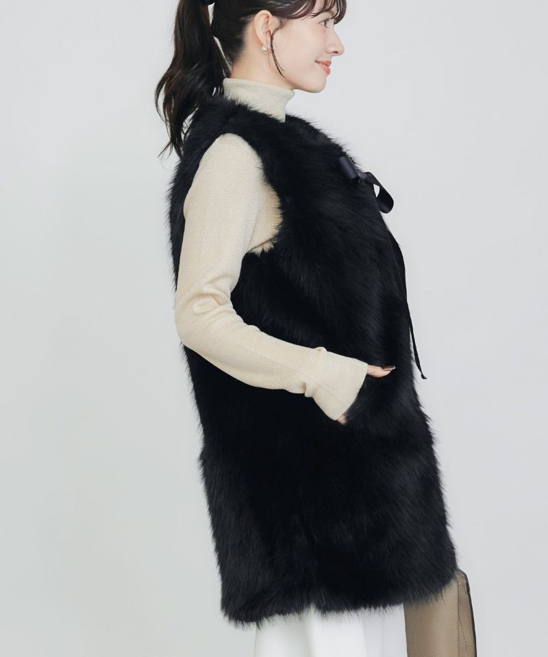 フェイクファーベスト（ロング） | PICCIN (ピッチン) 公式通販