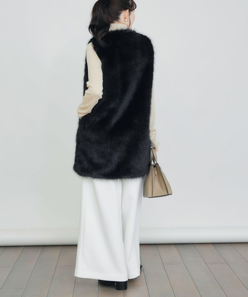 フェイクファーベスト（ロング） | PICCIN (ピッチン) 公式通販