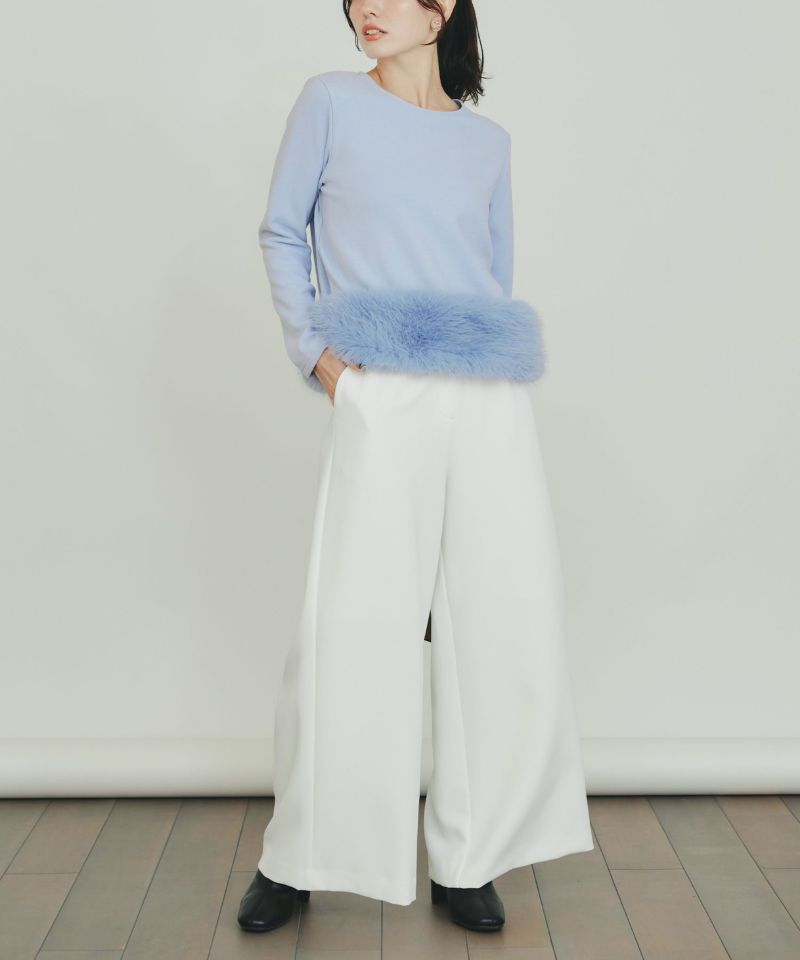 model：H155　着用サイズ：M　オフホワイト