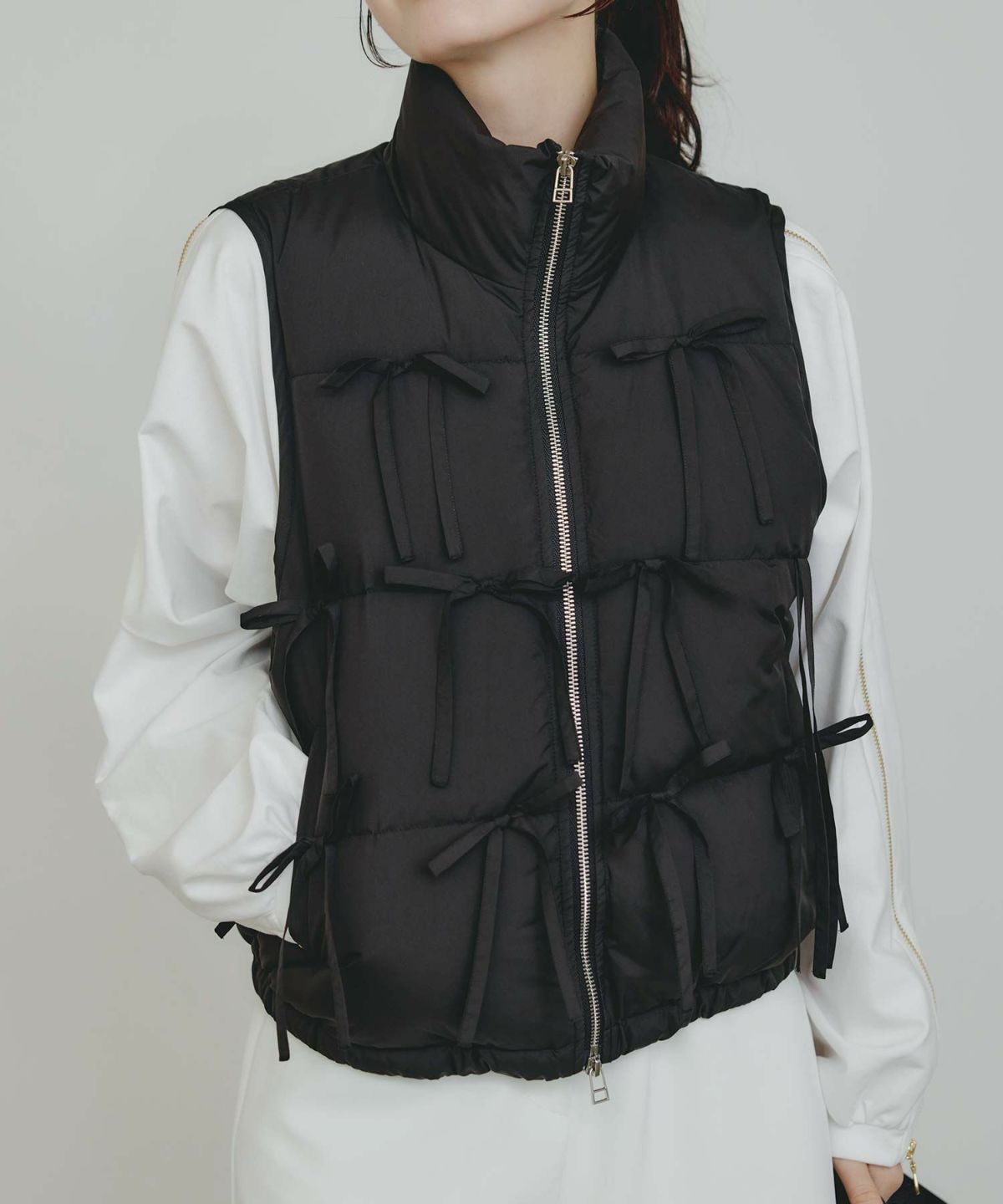 model：H155　着用サイズ：M　ブラック