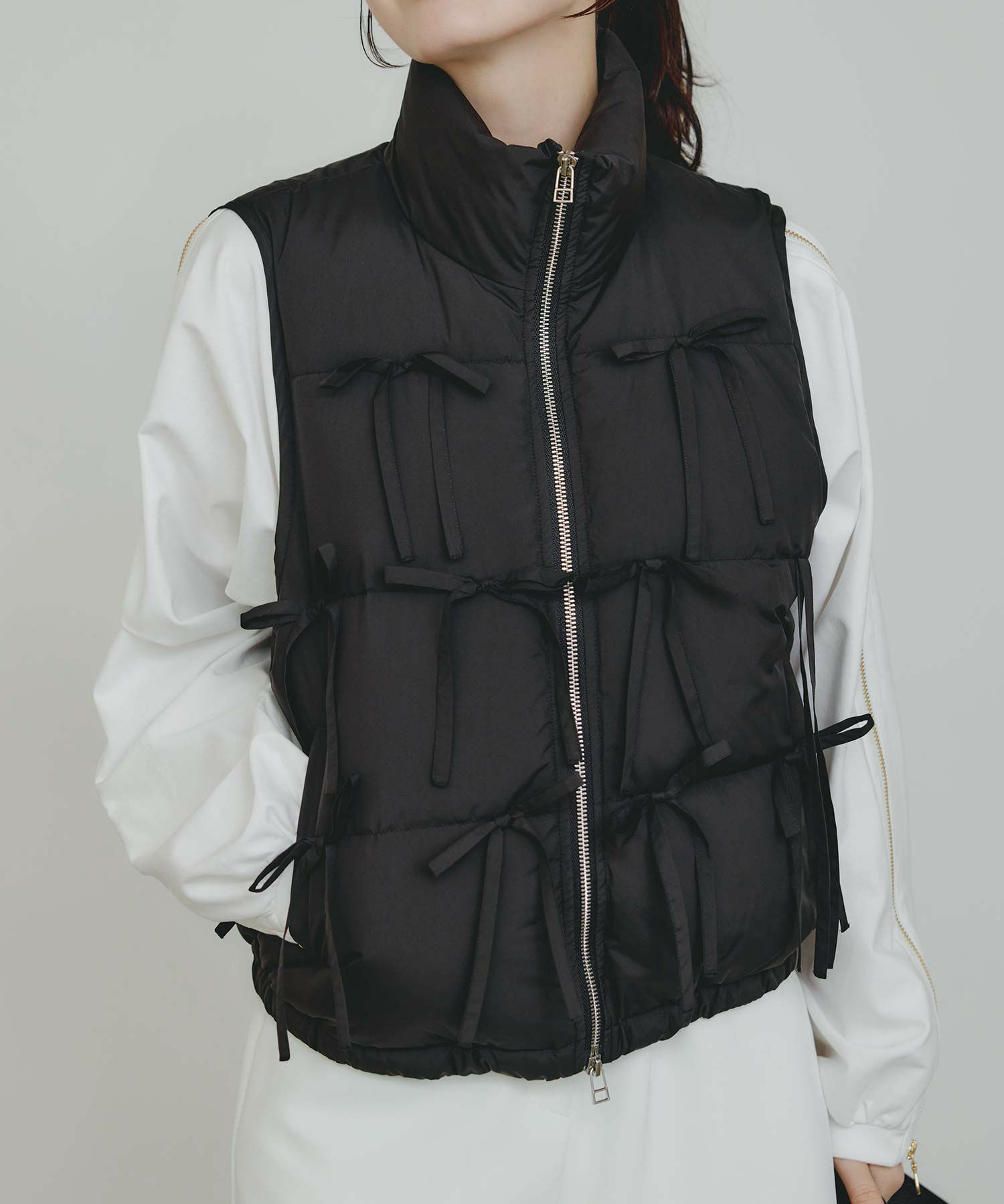 model：H155　着用サイズ：M　ブラック