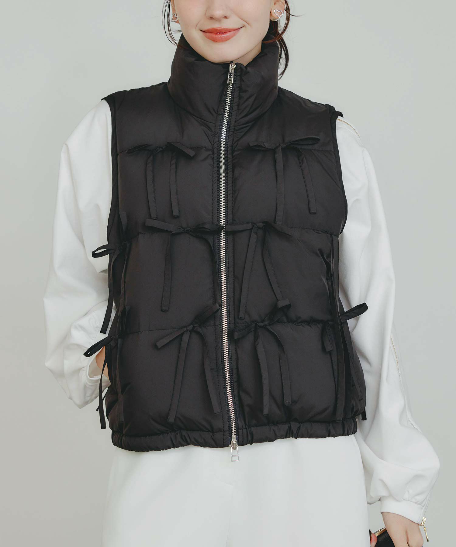 model：H155　着用サイズ：M　ブラック