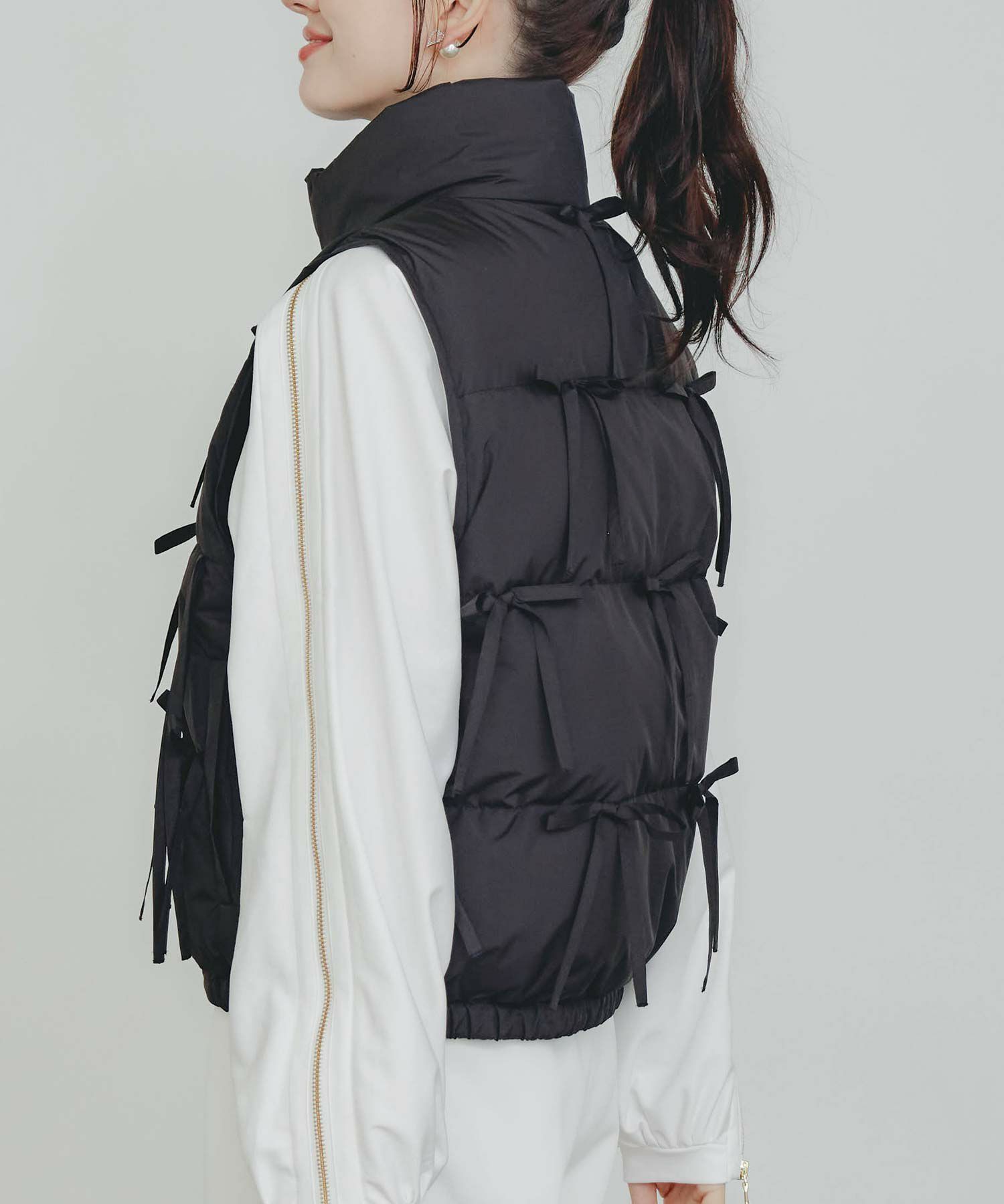 model：H155　着用サイズ：M　ブラック