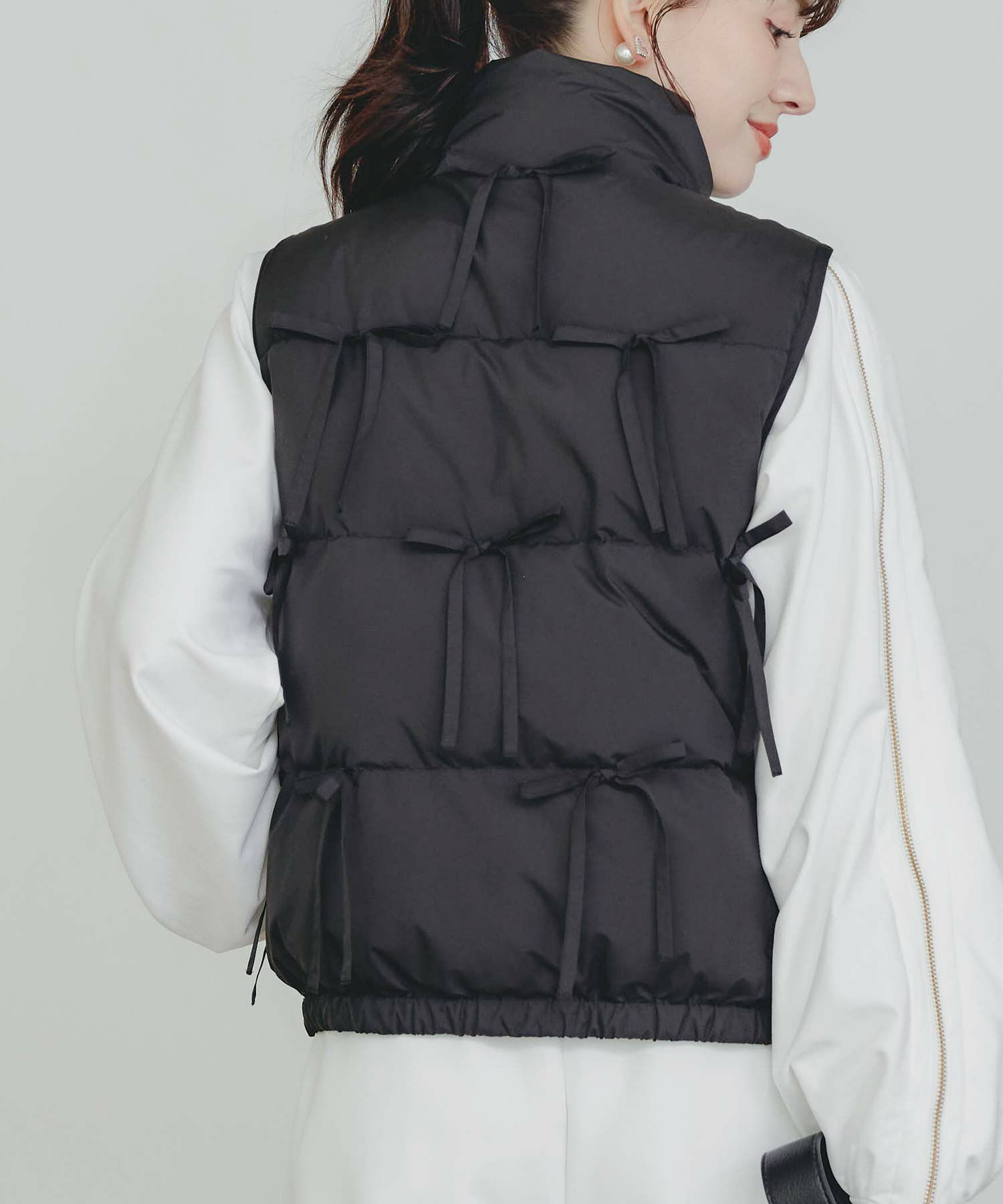 model：H155　着用サイズ：M　ブラック